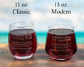Load image into Gallery viewer, Chaos coordinator and definition engraved on a wine glass