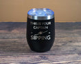 Load image into Gallery viewer, Captain sipping in a turn wine tumbler