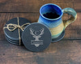 Load image into Gallery viewer, Engraved Personalized Slate Coaster Gifts for Him 1