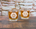 Load image into Gallery viewer, Monogram Whiskey Glasses Gifts for Him