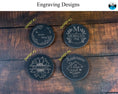 Load image into Gallery viewer, Personalized Slate Coasters Couples