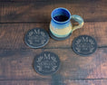 Load image into Gallery viewer, Personalized Slate Coasters Couples