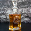 Load image into Gallery viewer, Birthday Engraving - Custom Whiskey Decanter Gift Set in a Wood Box