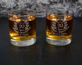 Load image into Gallery viewer, Custom anniversary engraved whiskey glasses