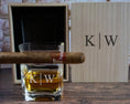 Load image into Gallery viewer, Cigar Whiskey Glass in Wood Gift Box