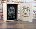 Load image into Gallery viewer, Cigar Glass in Wood Box - Best Man Gift Box