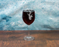Load image into Gallery viewer, Custom Lake Map Engraved on a 21 oz Wine Glass - Set of 4