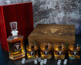 Load image into Gallery viewer, Doctor Gift - Personalized Engraved Whiskey Decanter and 4 Glasses in a Wood Box Set