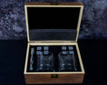 Load image into Gallery viewer, Personalized Mr and Mrs Whiskey Glasses in a Wood Box