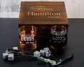 Load image into Gallery viewer, Hubby and Wifey Engraved Glasses in Wood Box