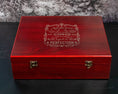 Load image into Gallery viewer, Birthday Gift - Personalized Whiskey Decanter Gift Set in a Wood Box