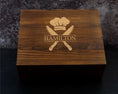 Load image into Gallery viewer, Chef Gift - Personalized Whiskey Decanter and 4 Glasses with Whiskey Stones in Wood Box