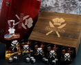 Load image into Gallery viewer, Chef Gift - Personalized Whiskey Decanter and 4 Glasses with Whiskey Stones in Wood Box