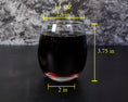 Load image into Gallery viewer, wine glass measurements