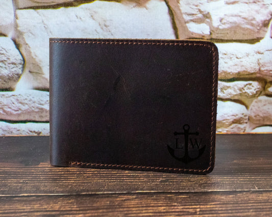 Leather Bifold Wallet Gifts for Him 