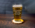 Load image into Gallery viewer, Engineer saying on a pint glass
