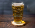 Load image into Gallery viewer, Chaos coordinator and definition engraved on a pint glass
