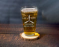 Load image into Gallery viewer, Pint glass engraved for the CFI with the saying Let's CFI can survive another student
