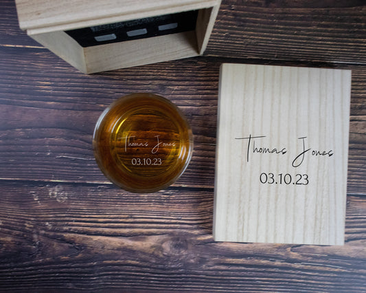 Signature Style - Bottom Engraved Whiskey Glass
