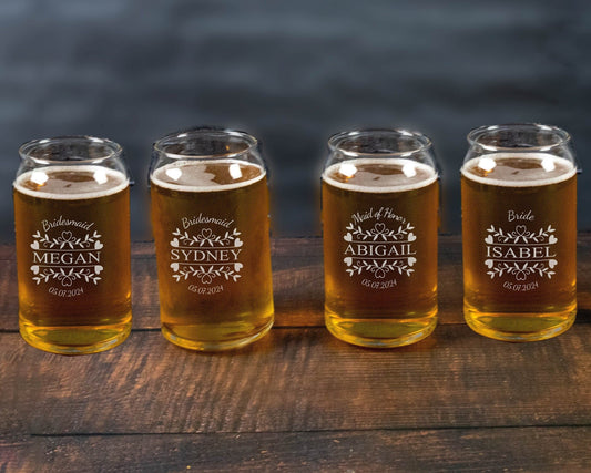 Beer Can Glass - Bridesmaid Gift for Bachelorette Party